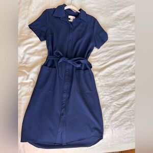 Rachel Parcell navy blue knee length dress